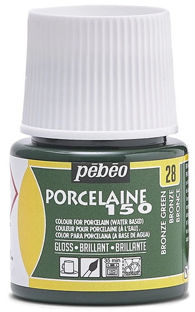 Porcelain paint - porcelaine 150 - 45ml - bronze green