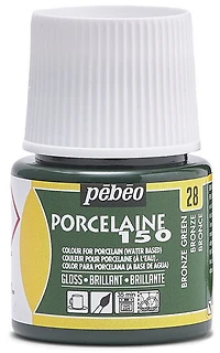 Porcelain paint - porcelaine 150 - 45ml - bronze green