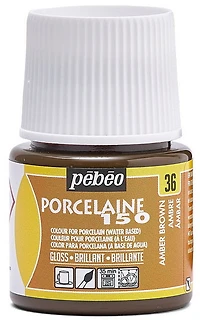Porcelain paint - porcelaine 150 - 45ml - amber brown