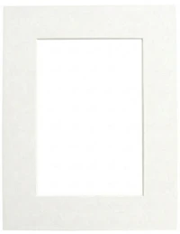 Mat White Heart - 8x10/5x7"