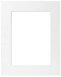 Mat White Heart - 16x20/11x14"