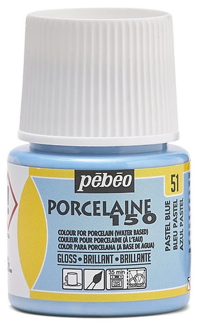 Porcelain paint - porcelaine 150 - 45ml - pastel blue