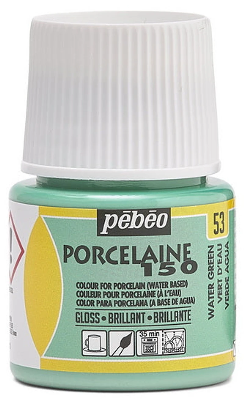 Porcelain paint - porcelaine 150 - 45ml - water green