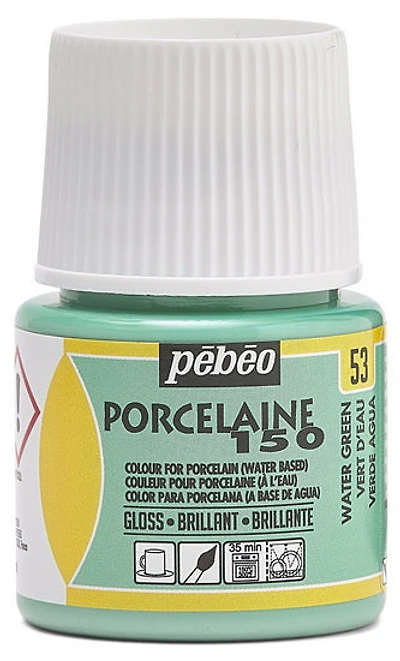 Porcelain paint - porcelaine 150 - 45ml - water green