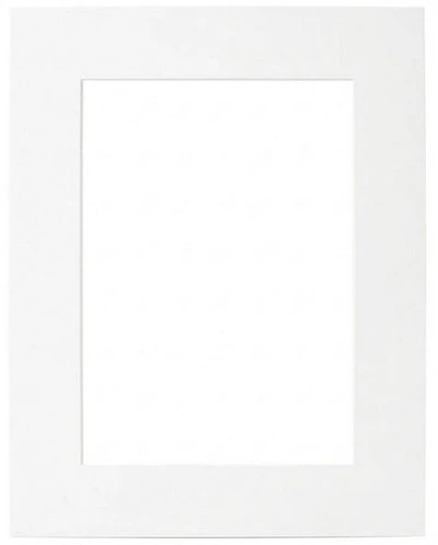 Mat White Heart - 18x24/11x17"