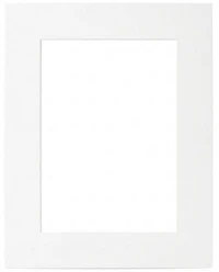 Mat White Heart - 18x24/11x17"