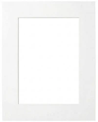 Mat White Heart - 18x24/13x19"