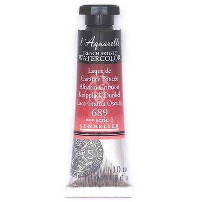 Aquarelle tube - 10ml - laque de garance foncée - s1