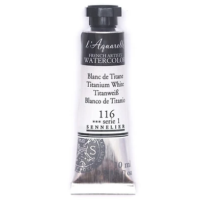 Aquarelle tube - 10ml - blanc de titane - s1