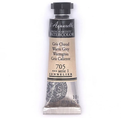 Aquarelle tube - 10ml - gris chaud - s1