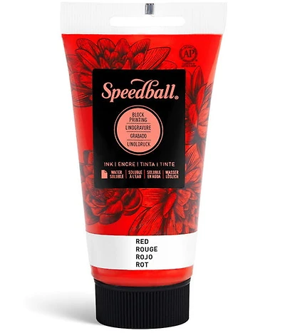 Encre linogravure - rouge - 8oz