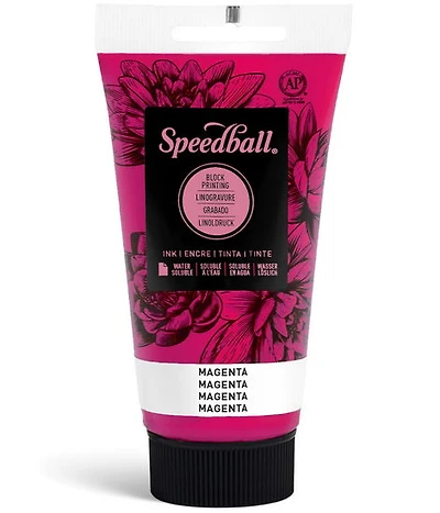 Encre linogravure - magenta - 8oz