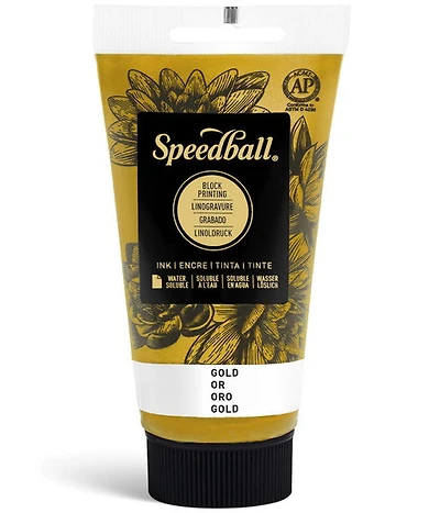 Encre linogravure - or - 8oz