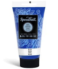 Encre linogravure - bleu - 8oz