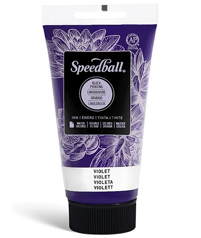 Encre linogravure - violet - 8oz