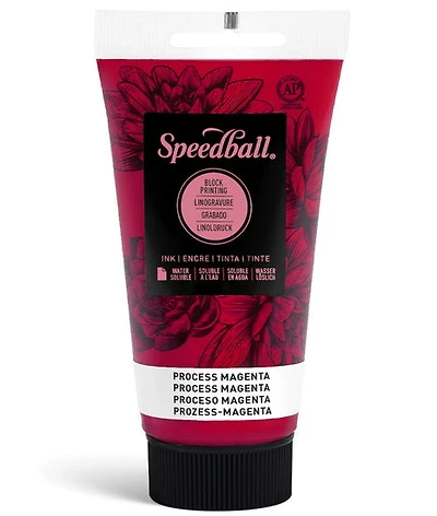 Encre linogravure - magenta procede - 8oz