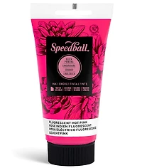 Encre linogravure - rose fluo - 8oz