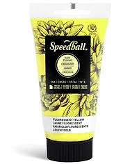 Encre linogravure - jaune fluo - 8oz
