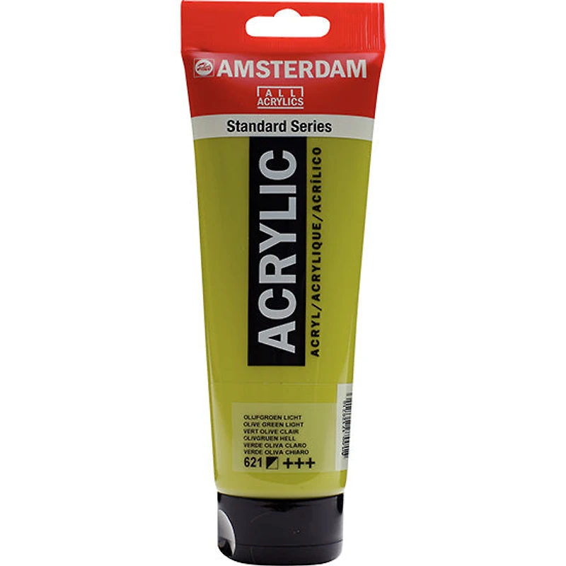 Acrylique amsterdam vert olive clair - 250ml
