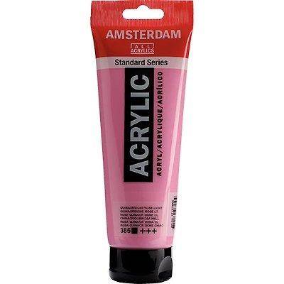 Acrylique amsterdam rose quinacridone clair - 250ml