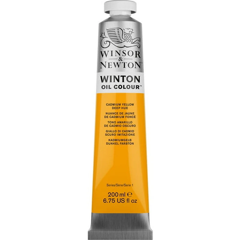Huile winton - 200ml - nuance de jaune cadmium foncé - s1