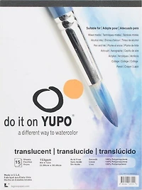 TABLETTE MULTI USAGE YUPO TRANSLUCIDE 9 X 12 Pouces