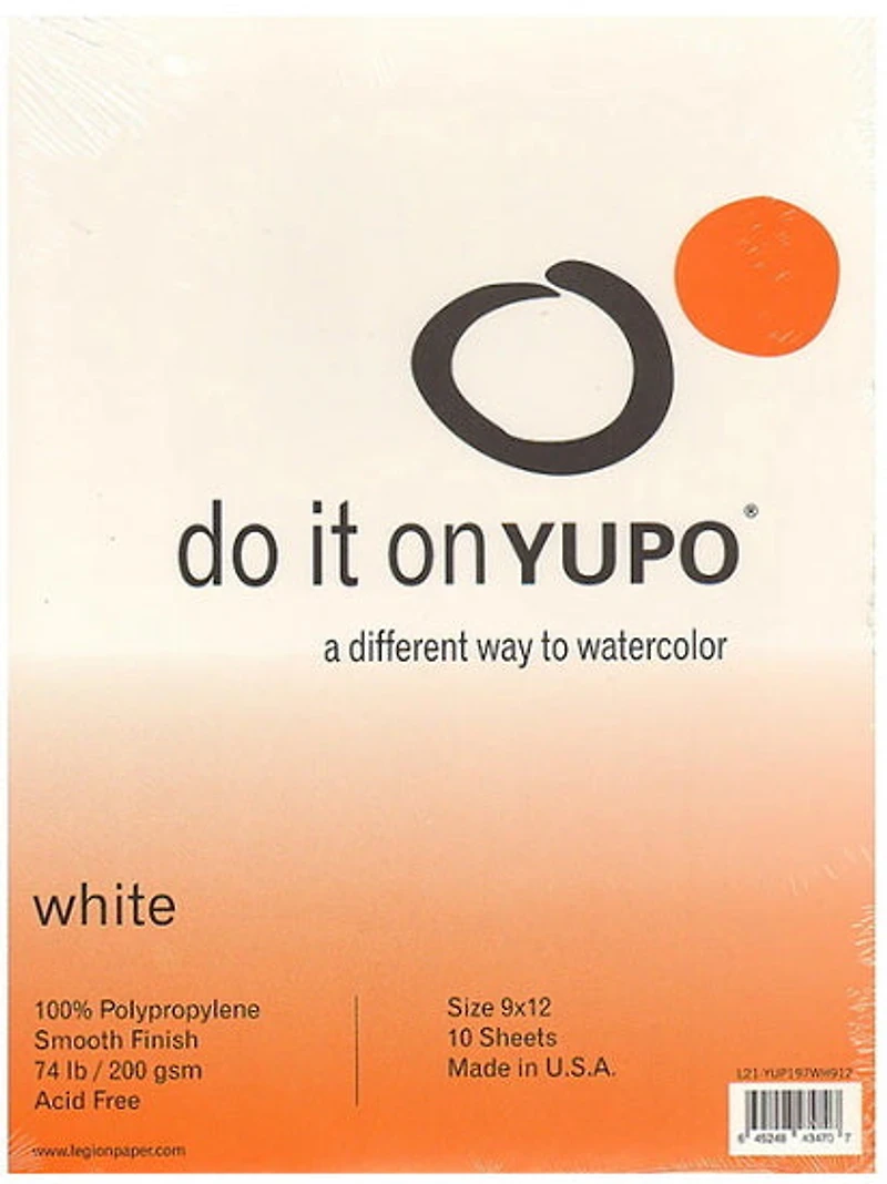 Tablette de papier synthétique yupo - 9 x 12 pouces