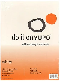 Tablette de papier synthétique yupo - 9 x 12 pouces