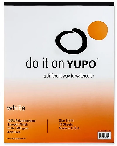 Tablette de papier synthétique yupo - 11 x 14 pouces inch