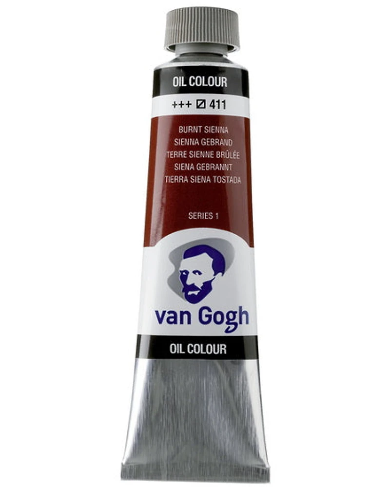 Huile van gogh terre de sienne brûlée