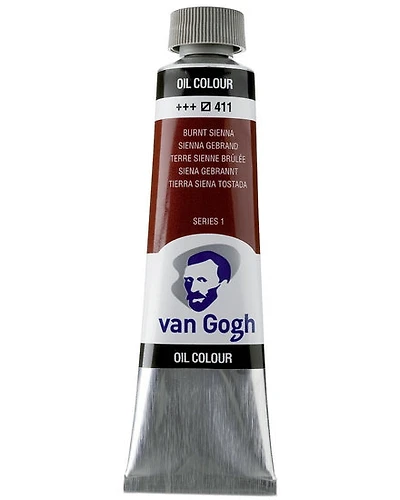 Huile van gogh terre de sienne brûlée