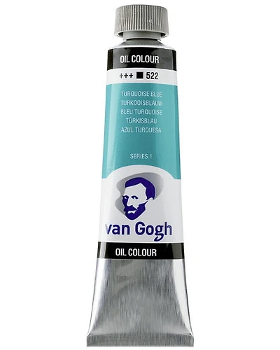 Huile van gogh bleu turquoise