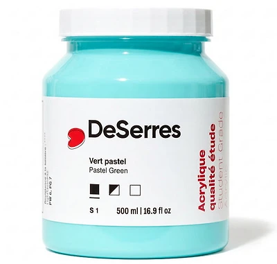Acrylique étude vert pastel - 500ml