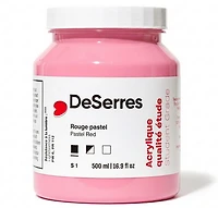 Student Acrylic Pastel Red - 500ml