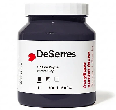 Acrylique étude gris de paynes