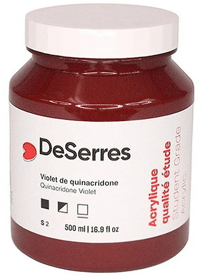 Acrylique étude violet quinacridone
