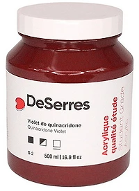 Acrylique étude violet quinacridone