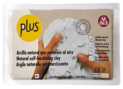 Argile sans cuisson plus - extra blanc - 1 kilogram
