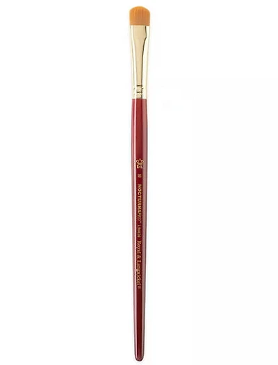 Pinceau nocturna souple ovale à manche court #10