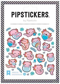 Autocollants Axolotl amusants