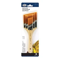 Ens. 3 pinceaux en taklon angulaires