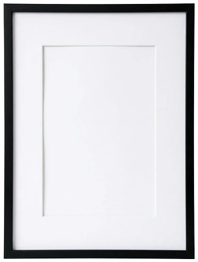 Cadre photo en bois noir - 8.5x11po pp 5x7po