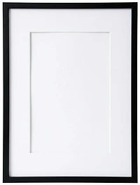 Cadre photo en bois noir - 8.5x11po pp 5x7po