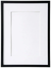 Photo Frame Wood Black - 12X18" mat 9X12"