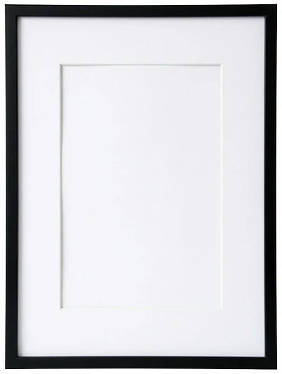 Photo Frame Wood Black - 8X10" mat 5X7"