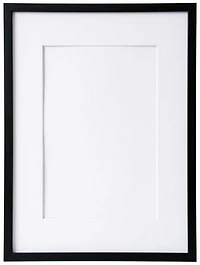 Photo Frame Wood Black - 8X10" mat 5X7"