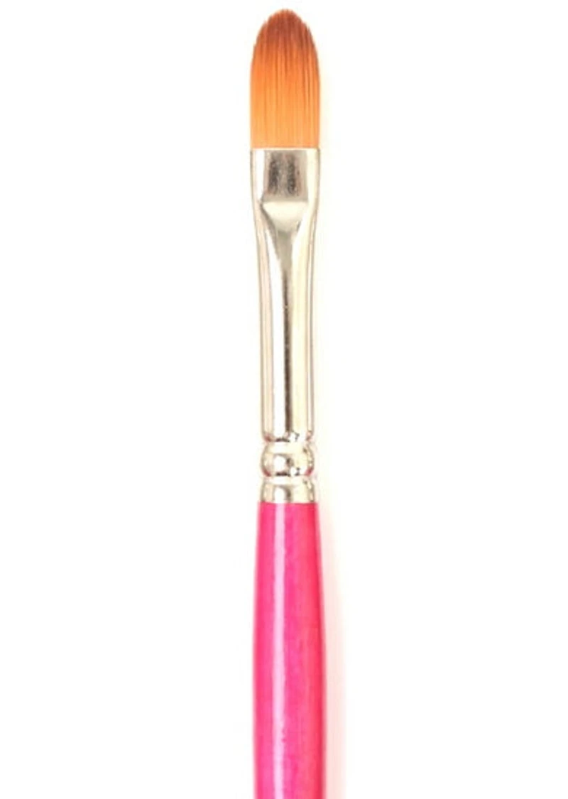 Brush Short Handle/Synthetic Bristles Oval