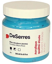 Acrylique étude bleu céruléen imitation