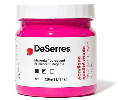 Acrylique étude magenta fluorescent