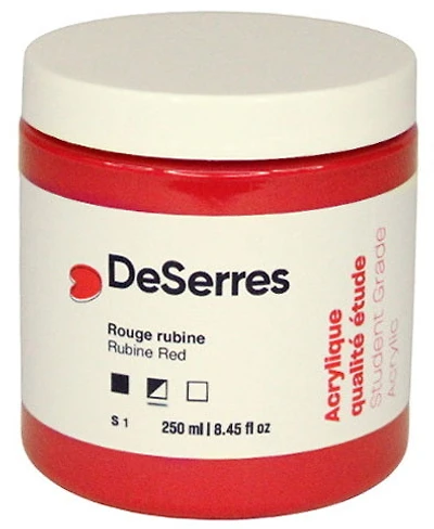 Student Acrylic Rubine Red - 250ml